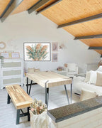 Dining Table CAMBELL Light Brown 130 cm 80 cm