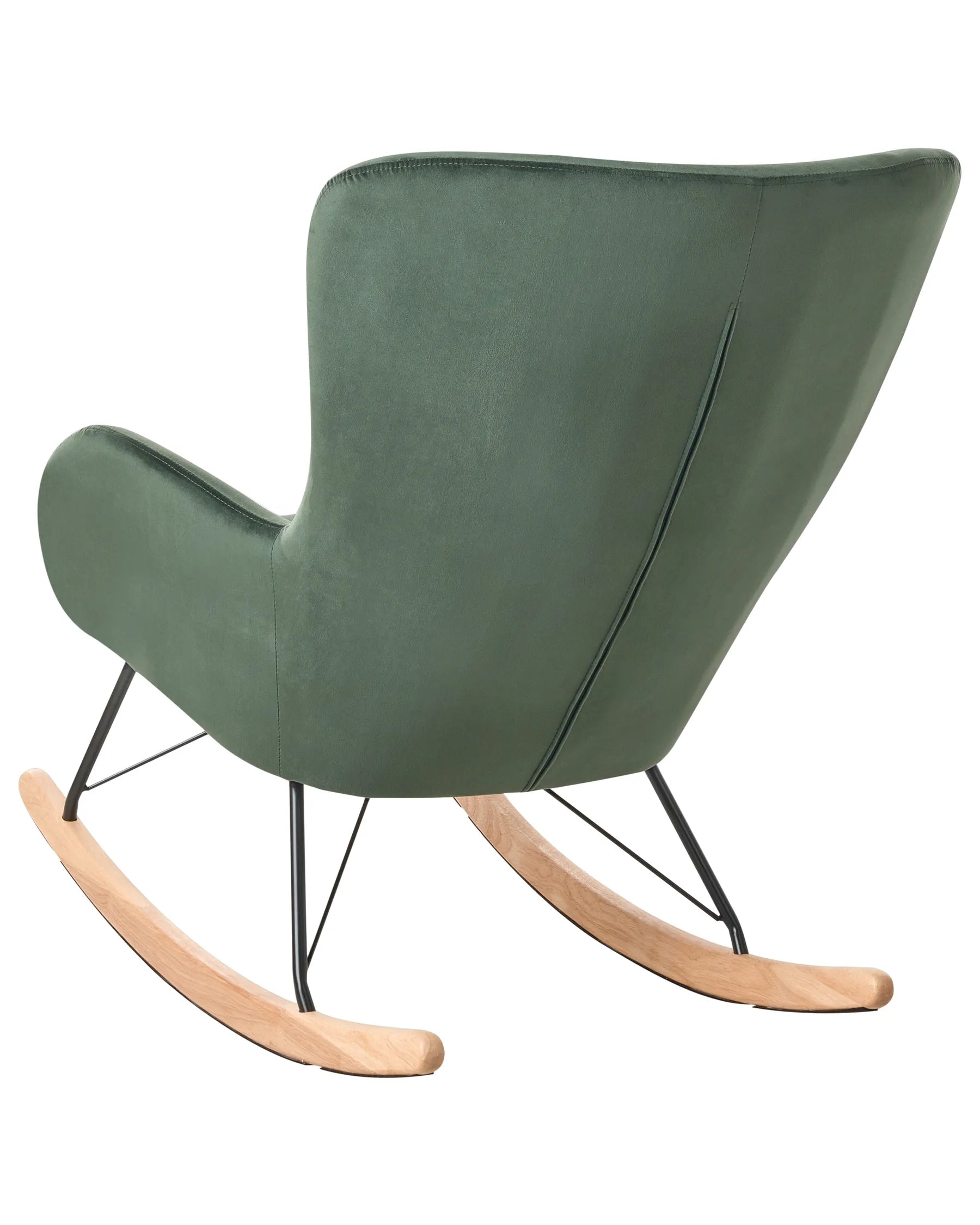 Rocking Chair ELLAN Velvet Dark Green