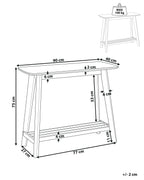 Console Table TULARE Light Brown