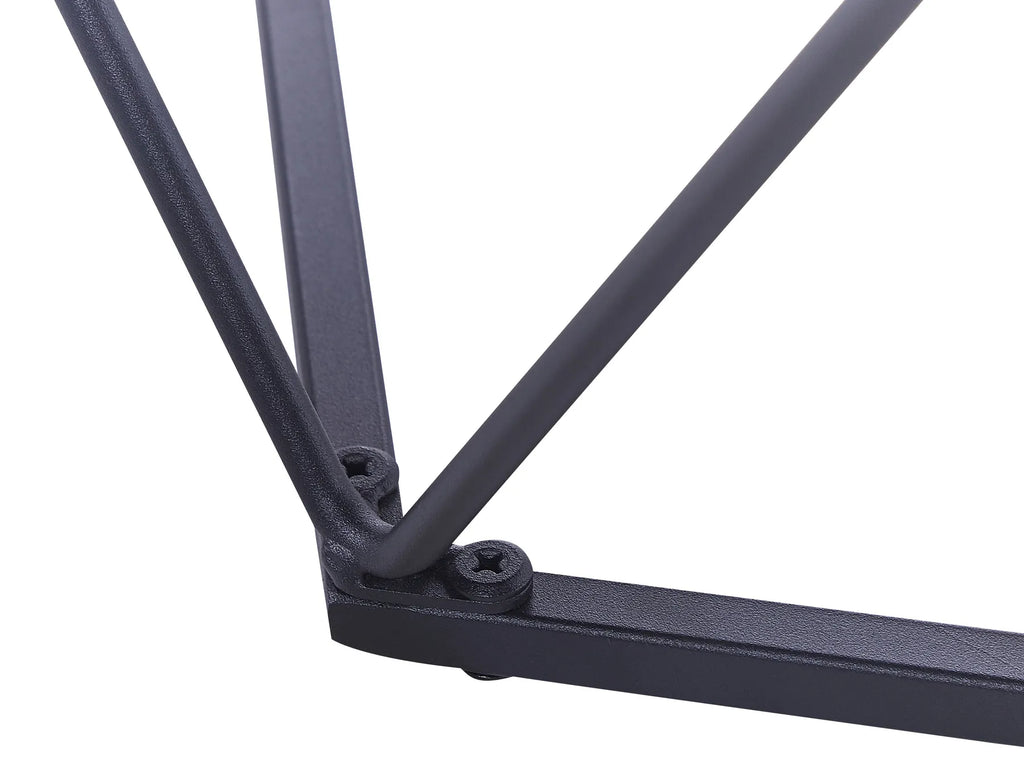 Set of 2 Coffee Tables BRUNI Brown/ Black