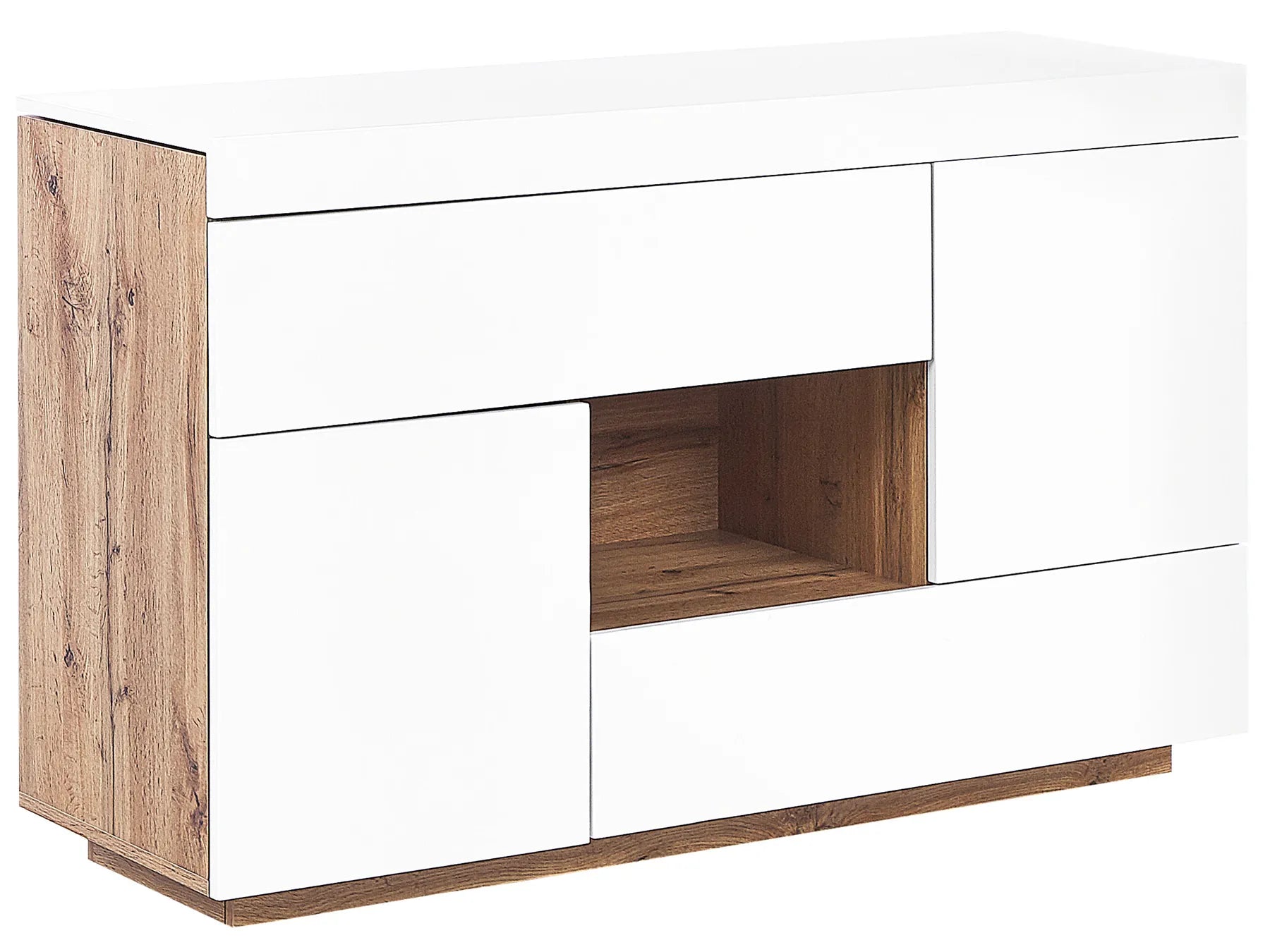 2 Door Sideboard Home Office Desk GORAN White