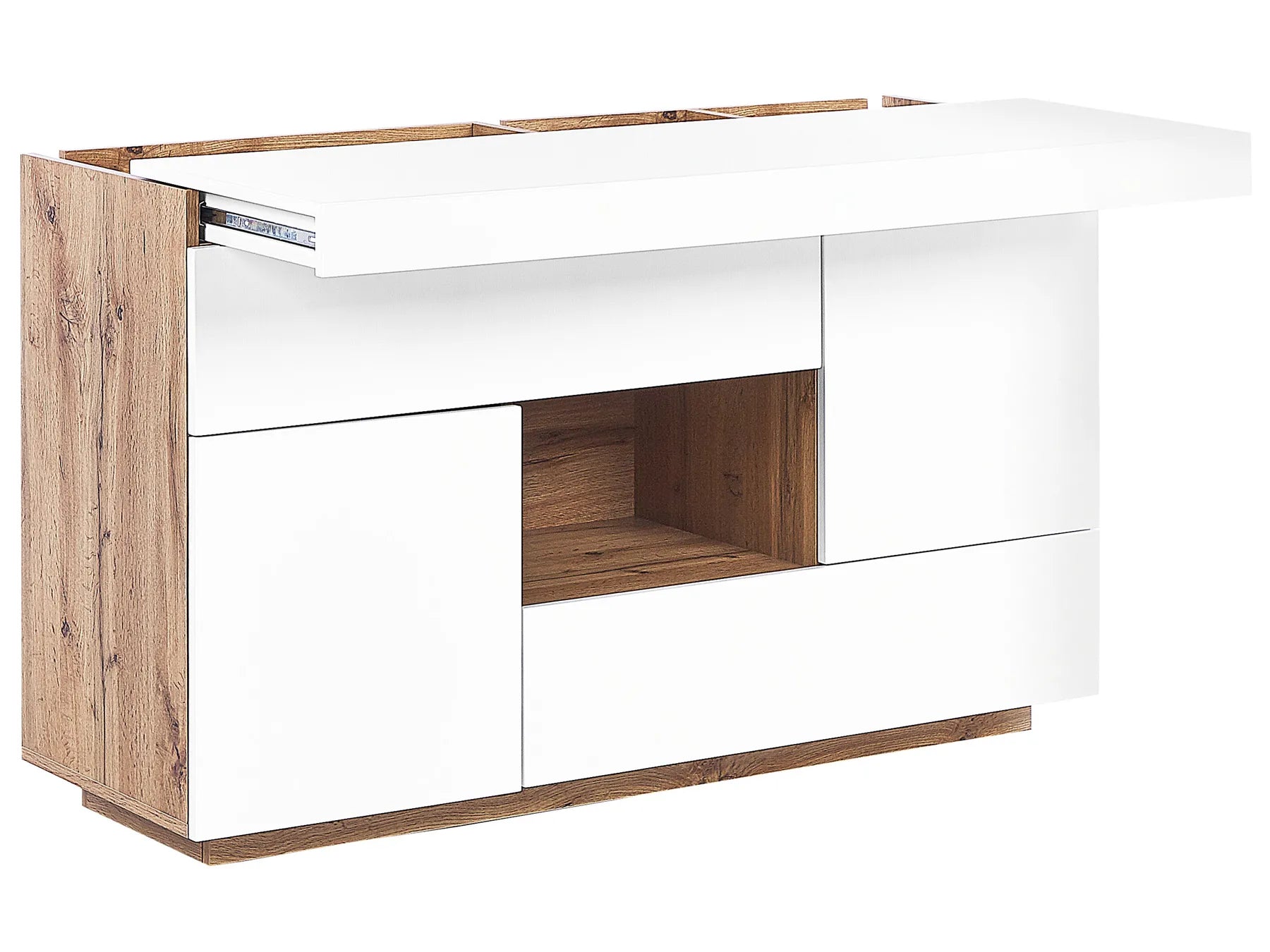 2 Door Sideboard Home Office Desk GORAN White