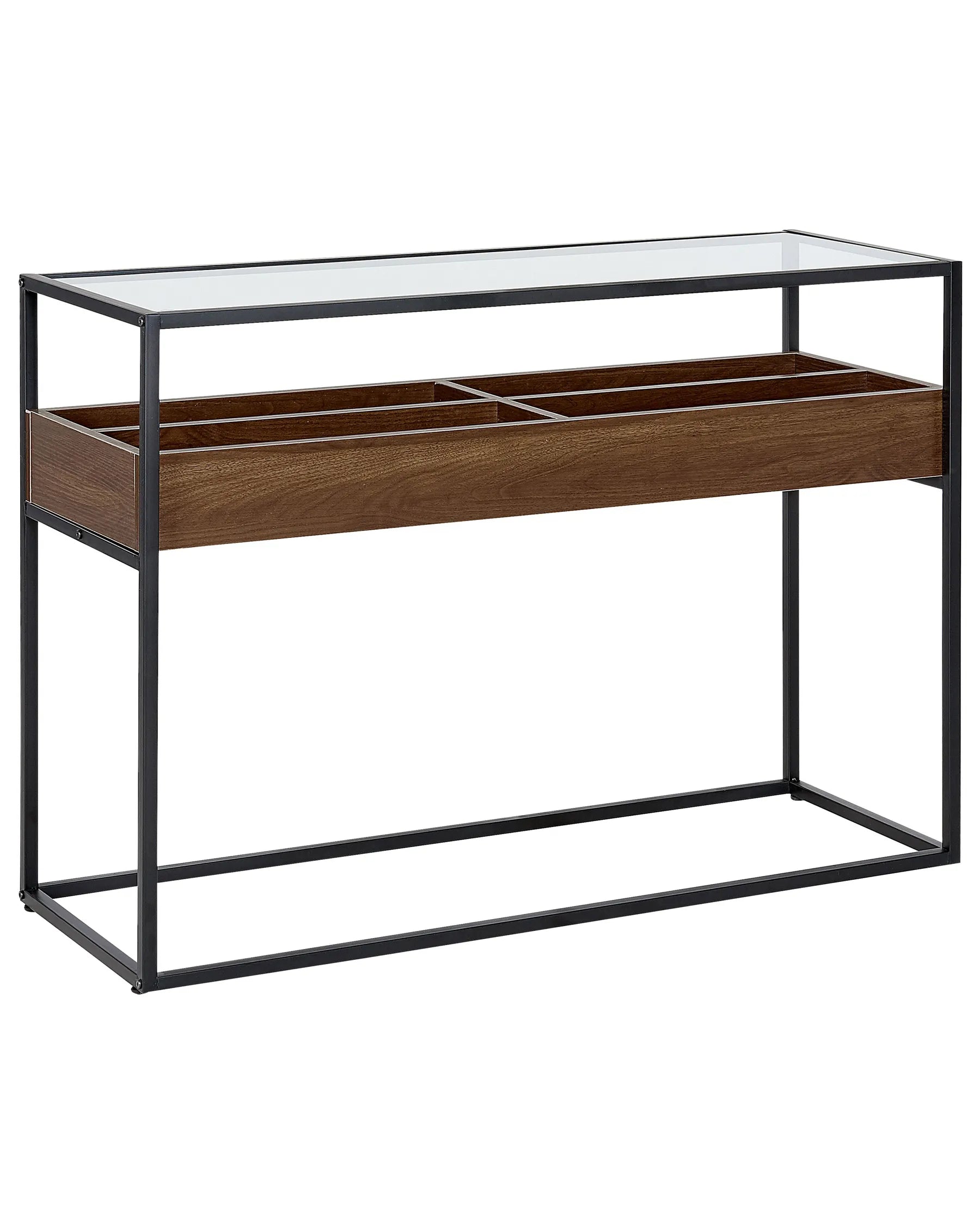 Console Table WACO Tempered Glass Black