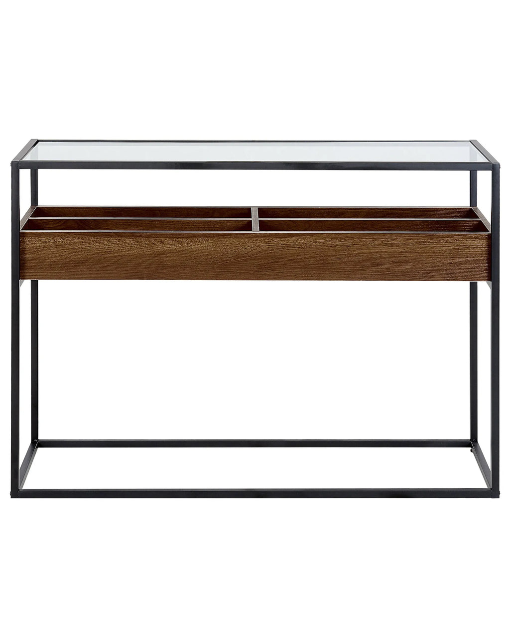 Console Table WACO Tempered Glass Black