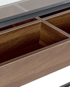 Console Table WACO Tempered Glass Black