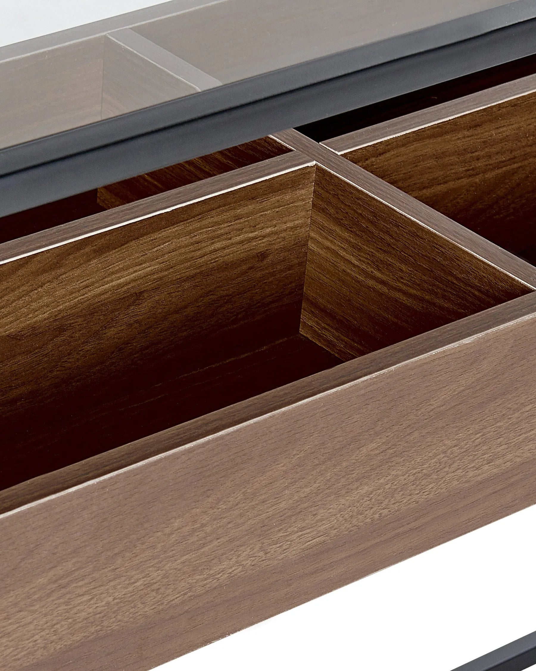 Console Table WACO Tempered Glass Black