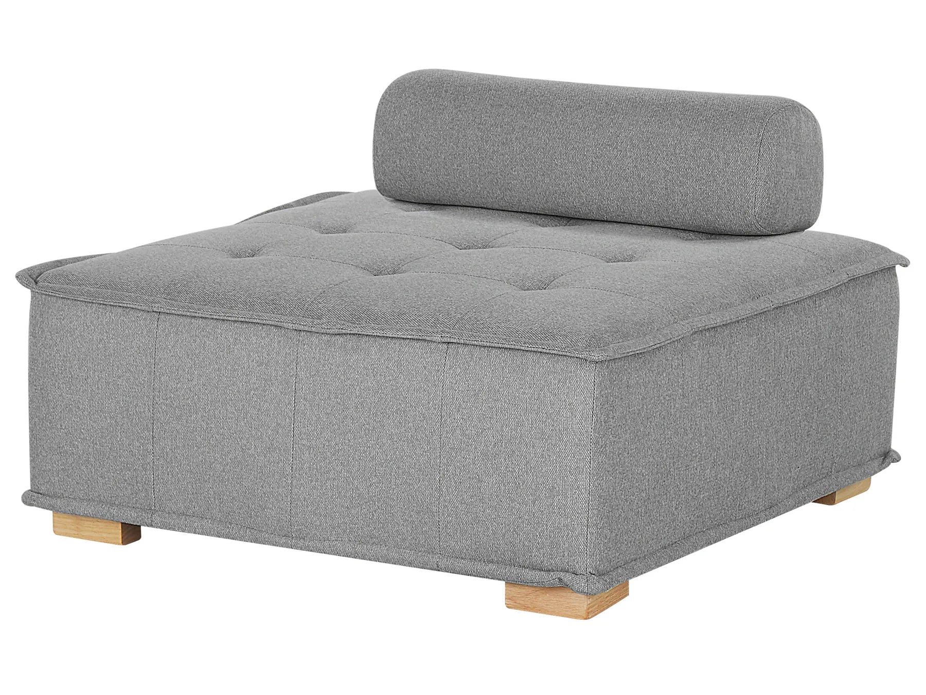 Modular Corner Sofa 4 Seater TIBRO Fabric Grey Right Hand