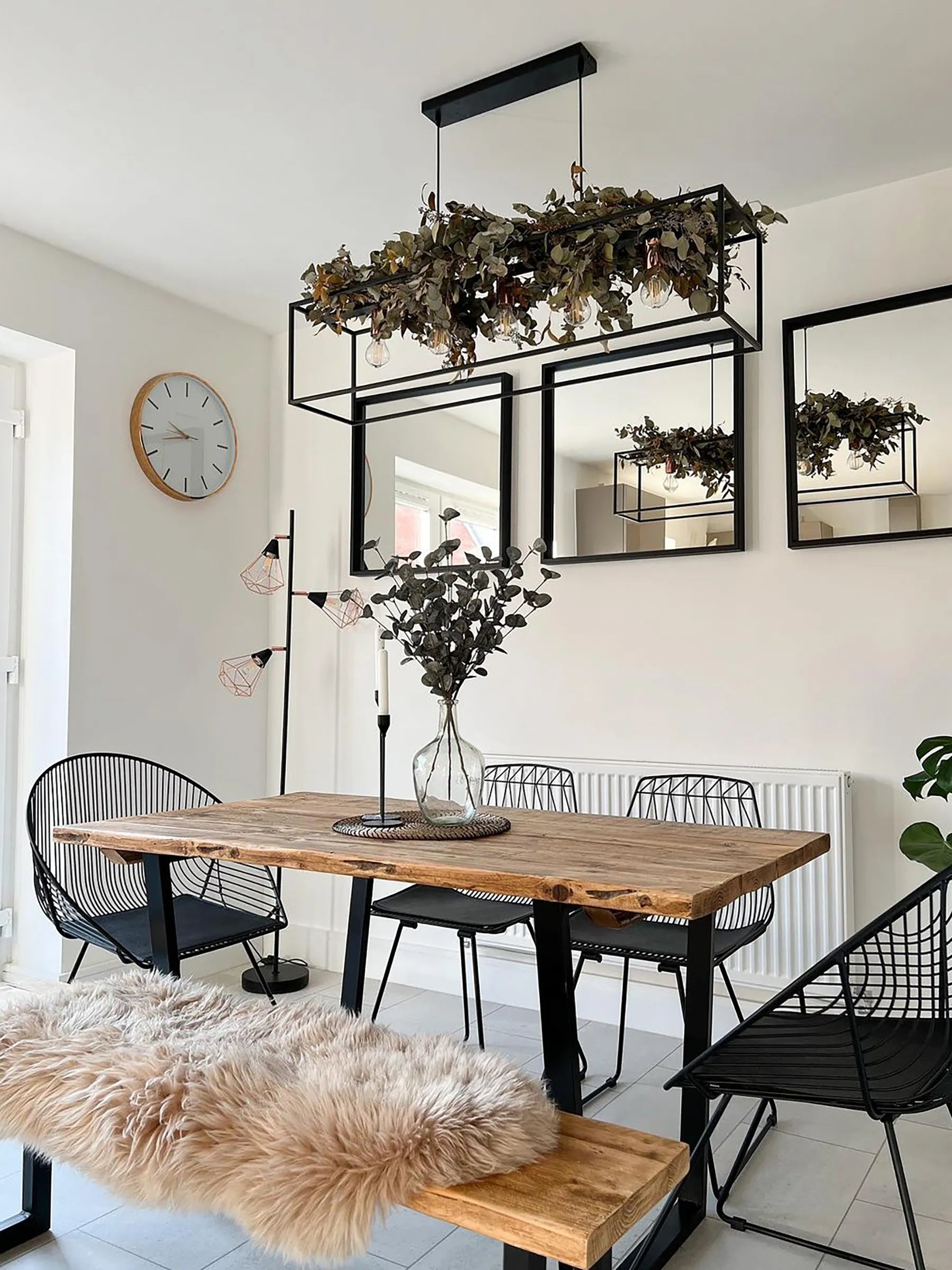 Set of 2 Dining Chairs HARLAN Metal Black