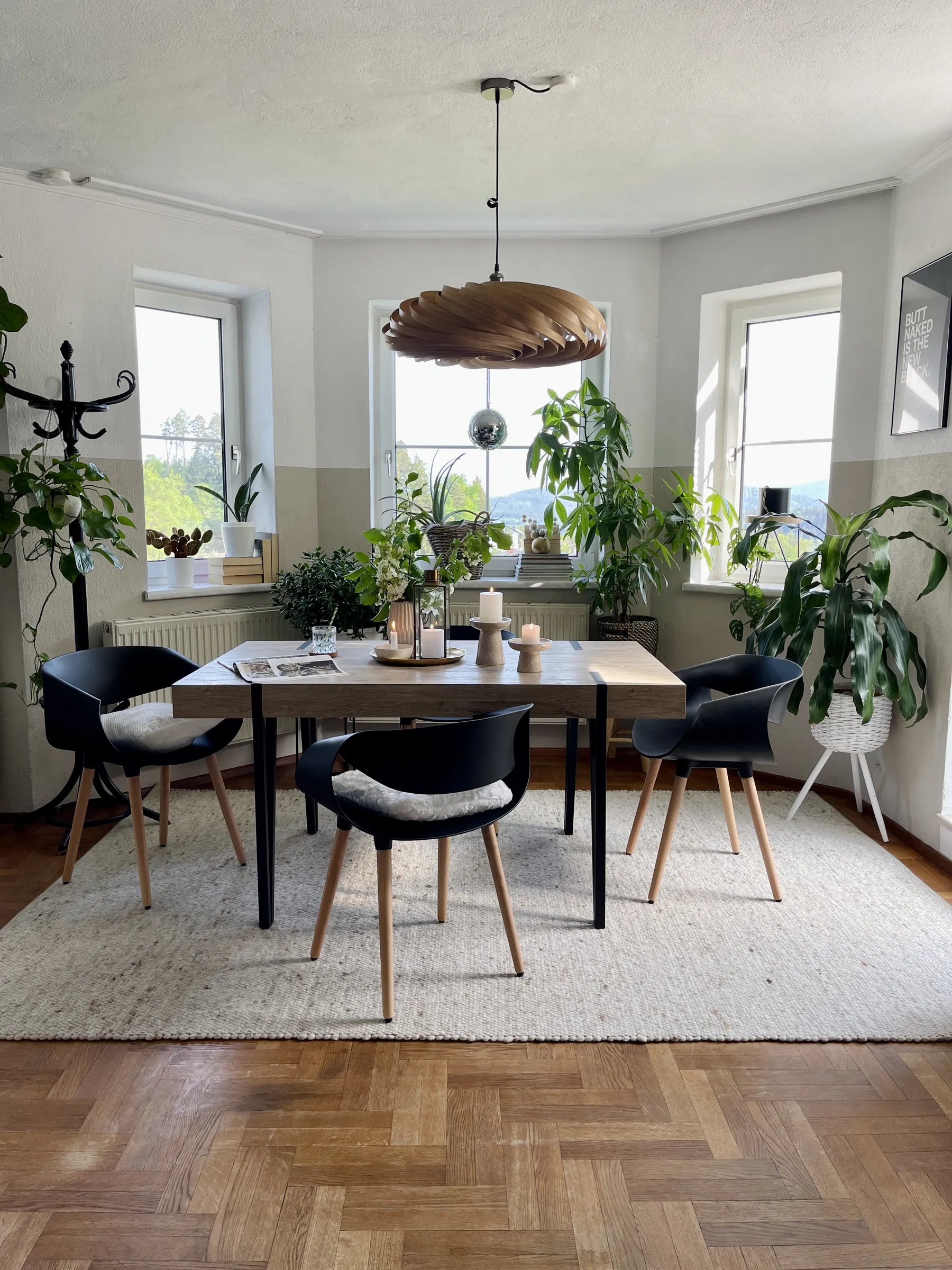 Dining Table ADENA Light Brown 150 cm 90 cm