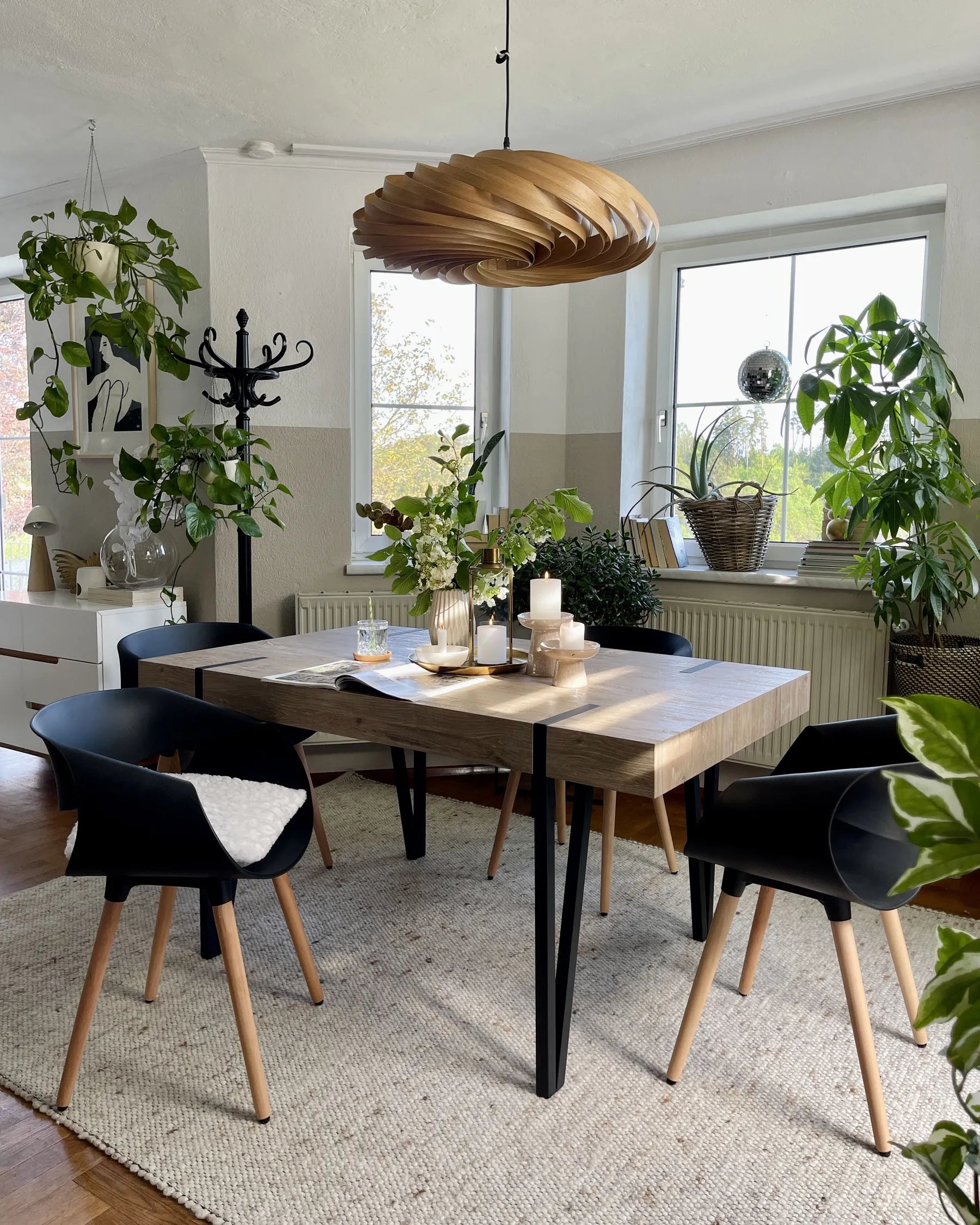 Dining Table ADENA Light Brown 150 cm 90 cm