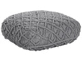Pouffe Macramé BERRECHID Cotton Grey