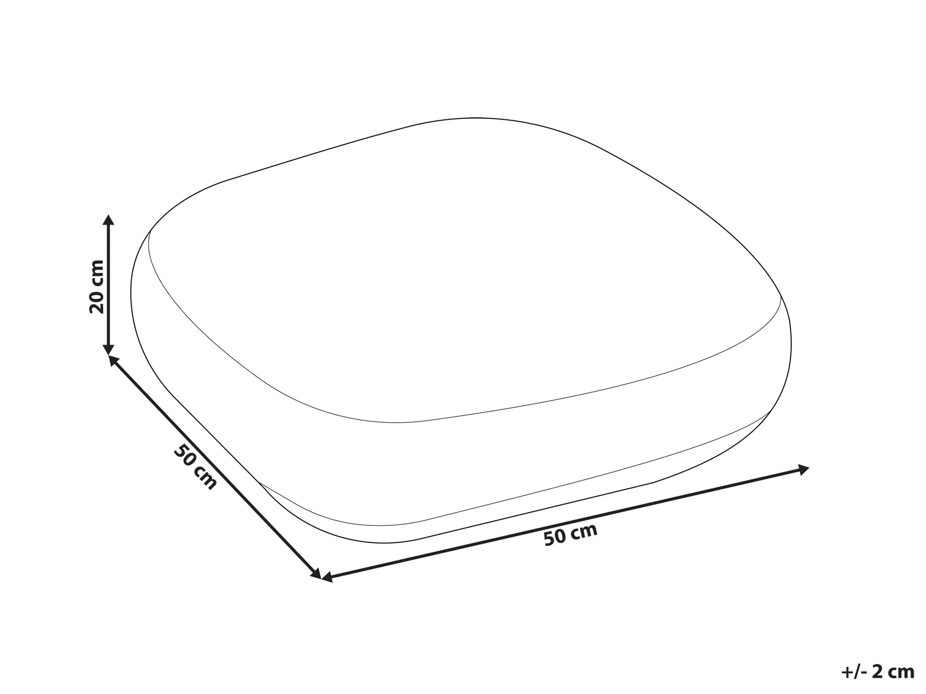 Pouffe Macramé BERRECHID Cotton Grey