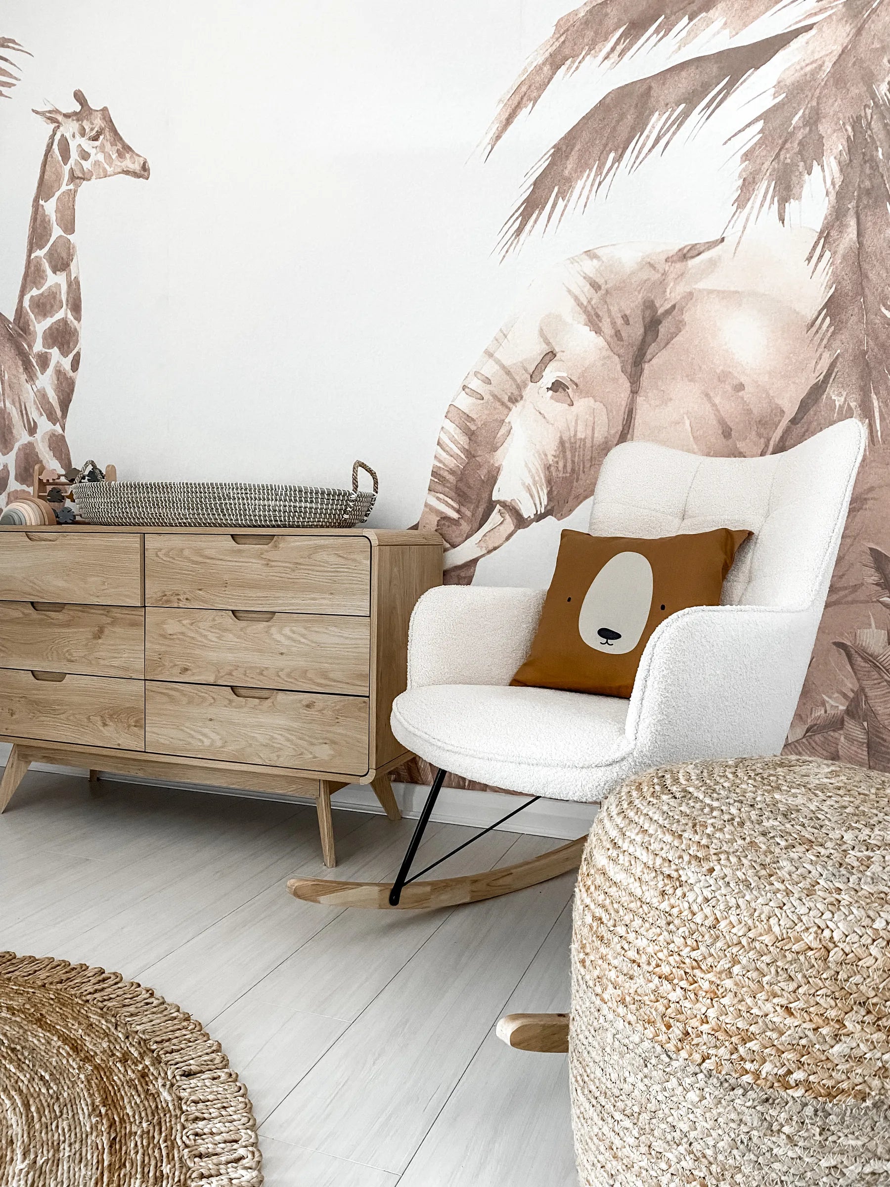 Pouffe DALAMA Jute Sand Beige