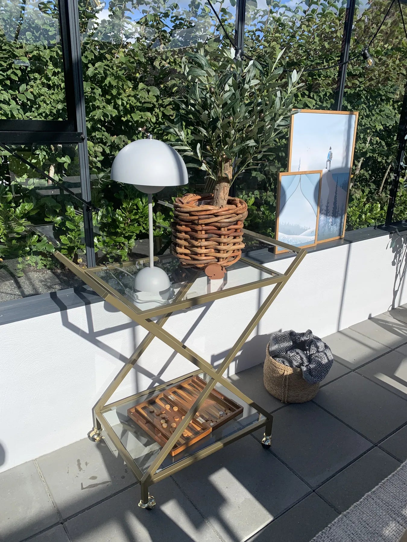 Kitchen Trolley IVERA Metal Transparent