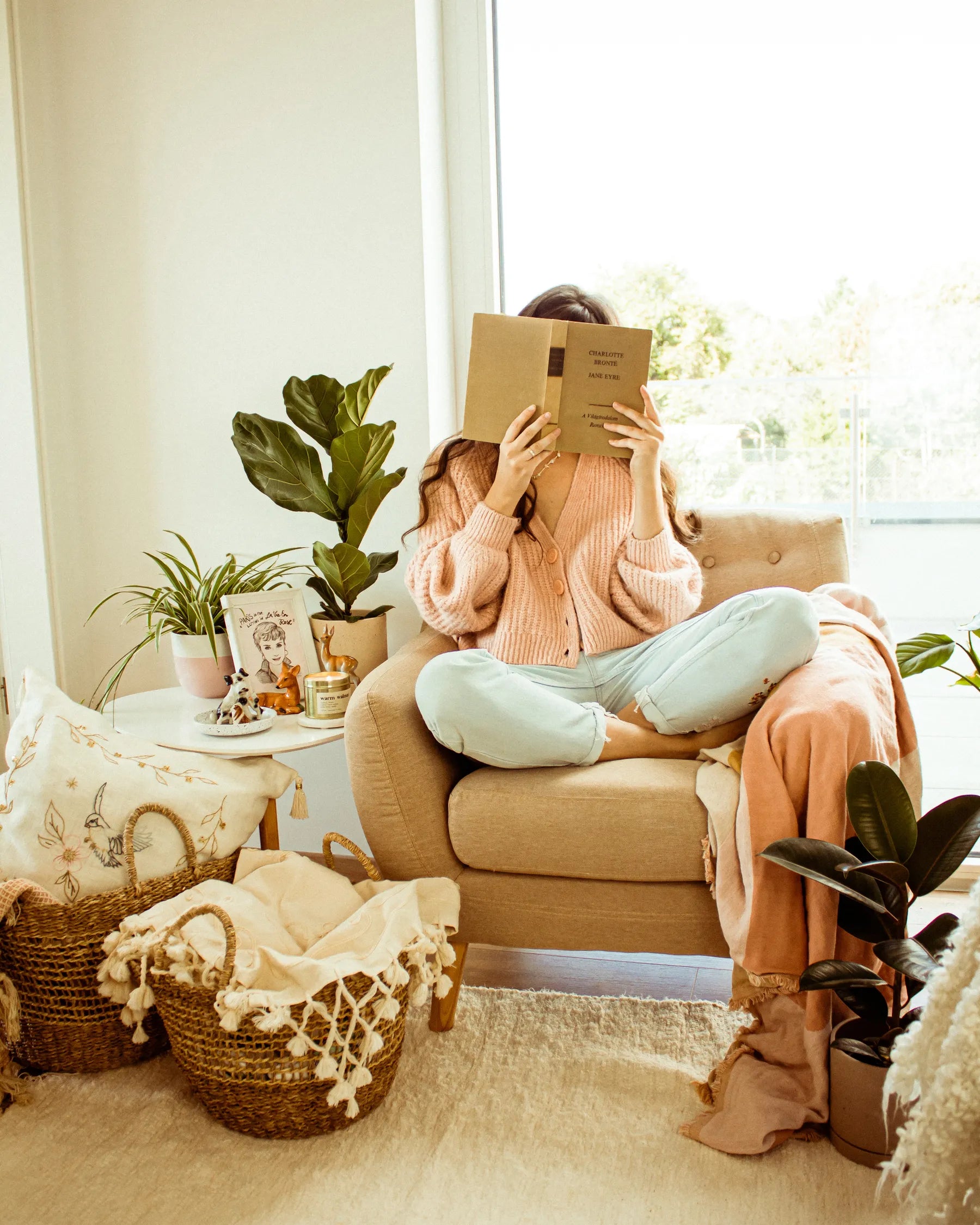 Armchair MOTALA Fabric Beige