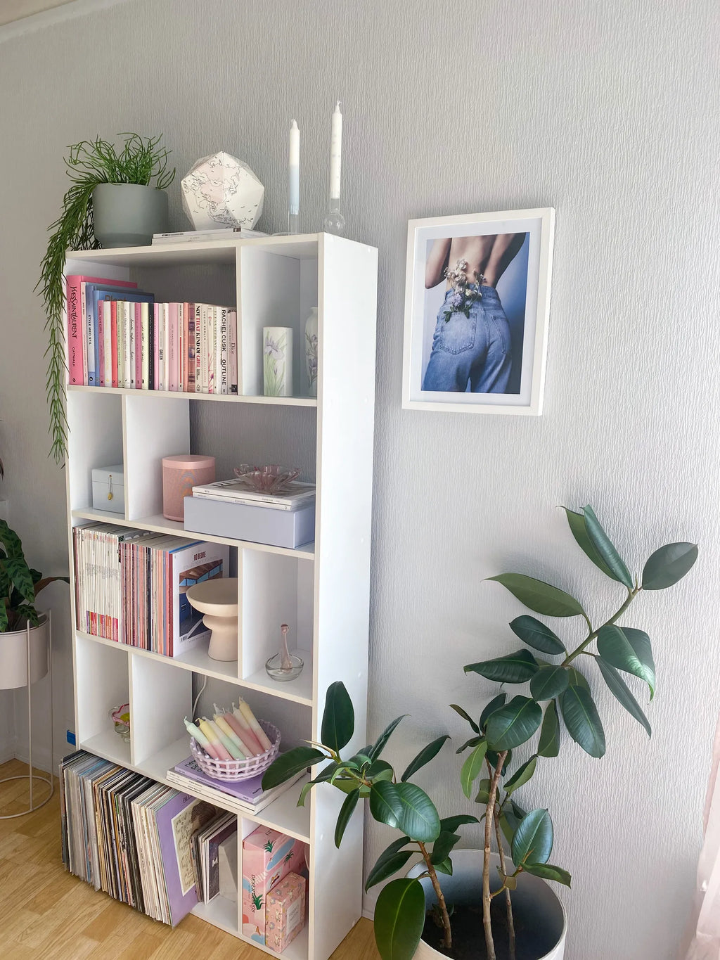 5 Tier Bookcase ORILLA 174 cm White