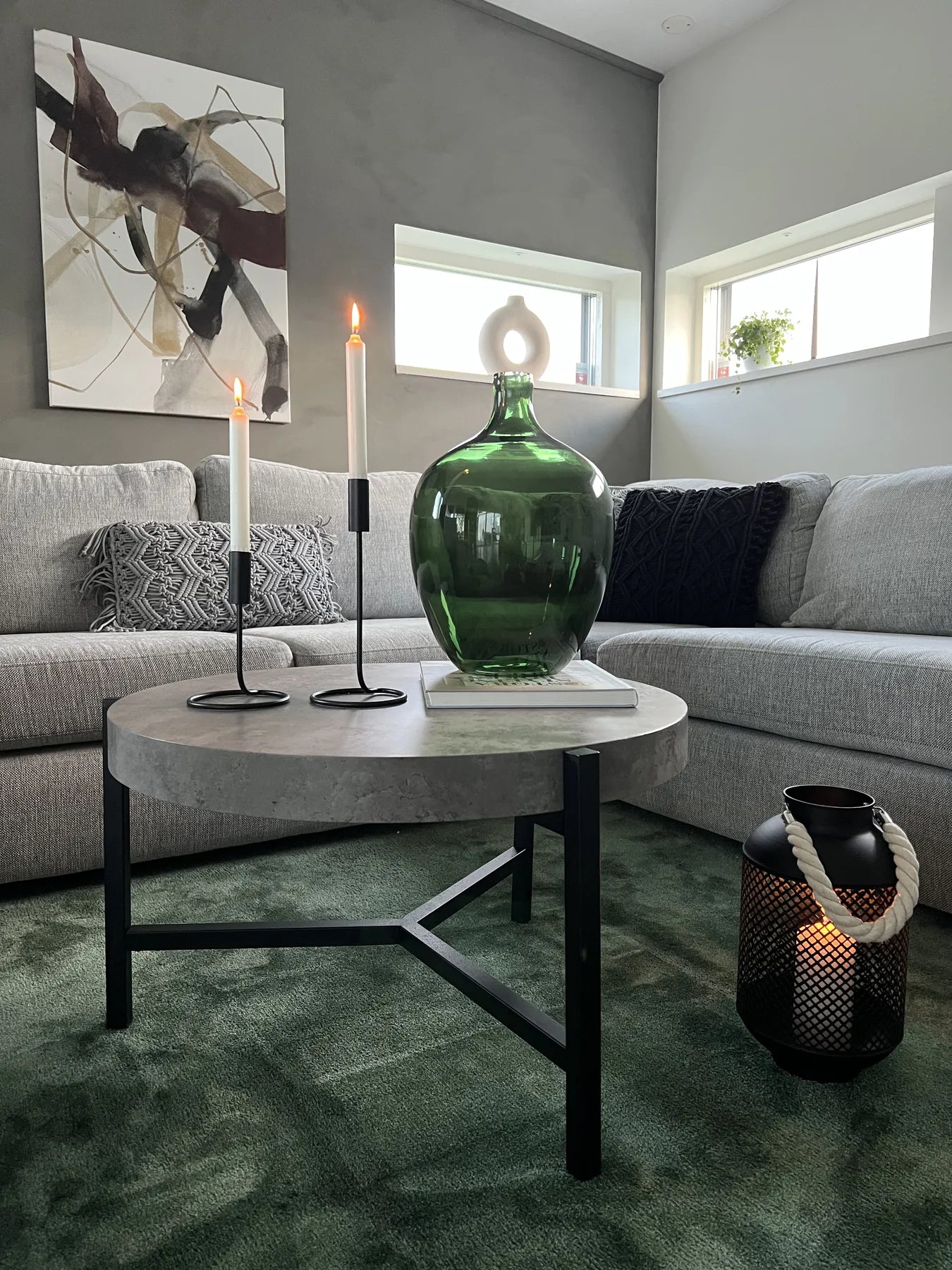 Coffee Table BONITA Grey Concrete Effect