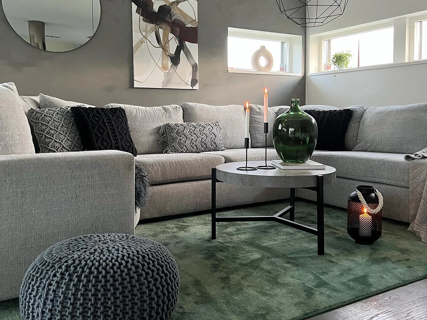 Coffee Table BONITA Grey Concrete Effect