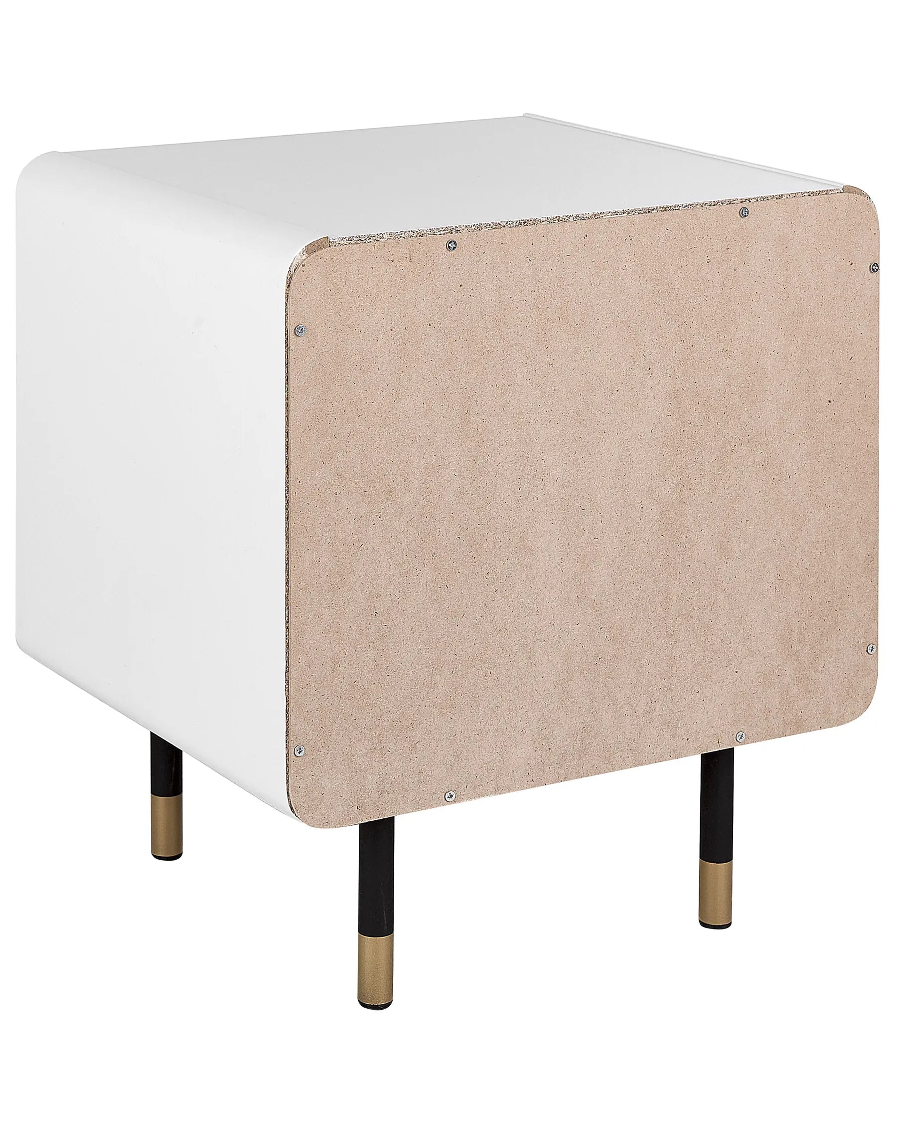 1 Drawer Bedside Table RIFLE White