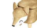 Storage Animal Stool FOX Velvet Orange