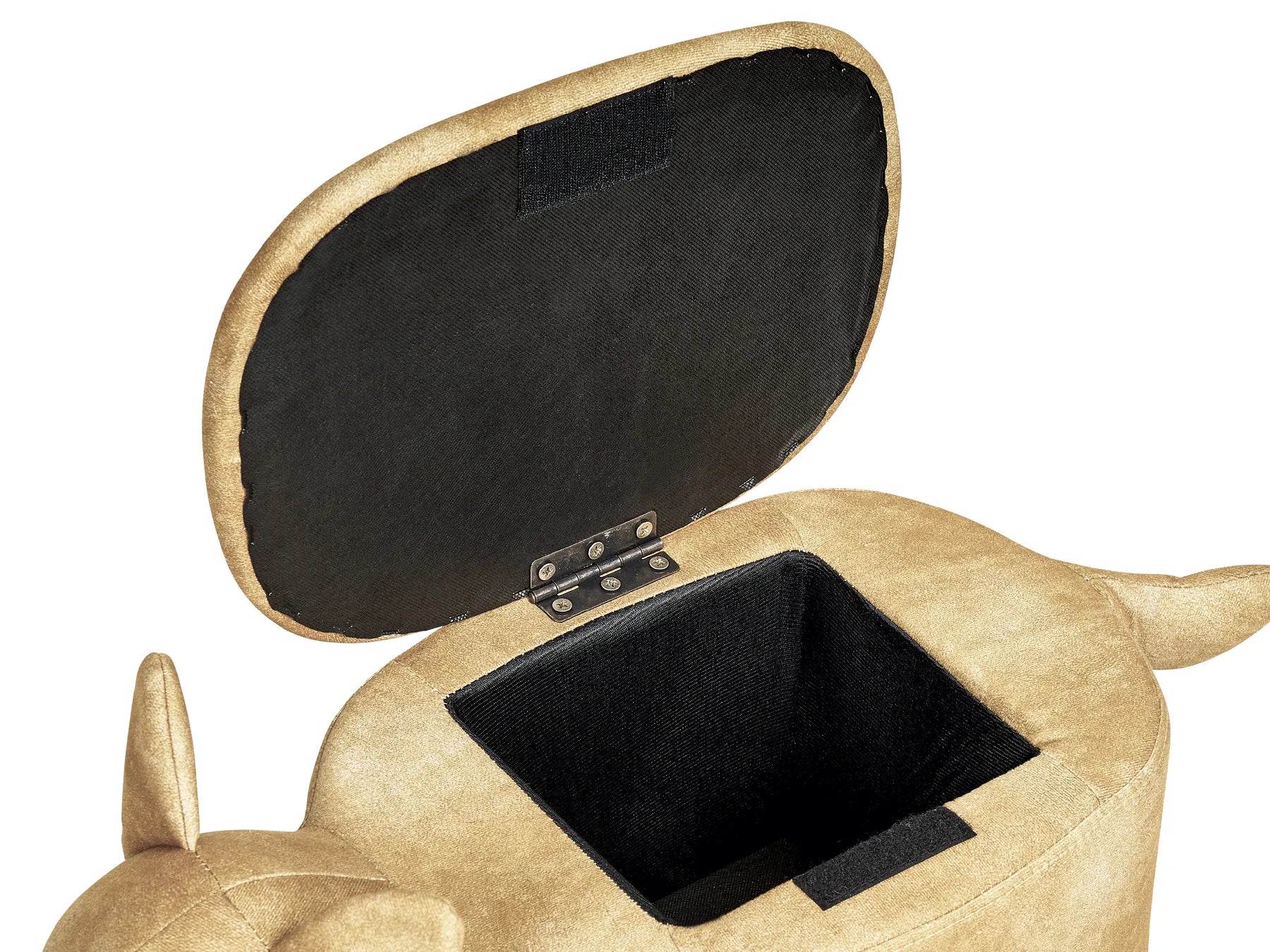 Storage Animal Stool FOX Velvet Orange