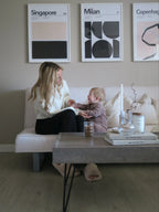 Sofa Bed 3 Seater DUBLIN Fabric Light Beige