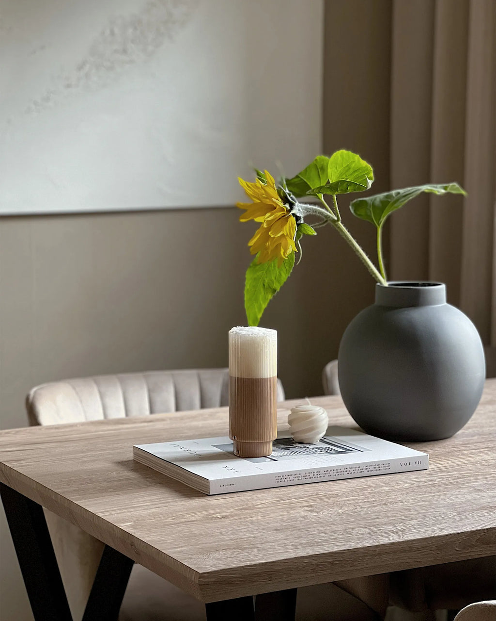 Dining Table BRAVO Light Brown 140 cm 80 cm