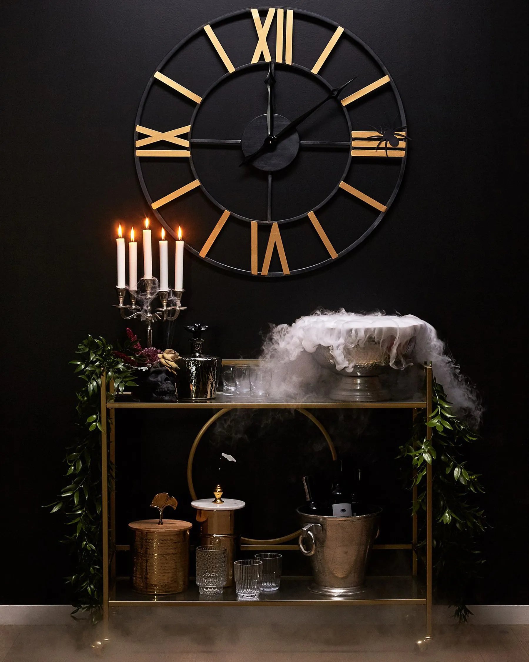 Kitchen Trolley KERRY Metal Gold