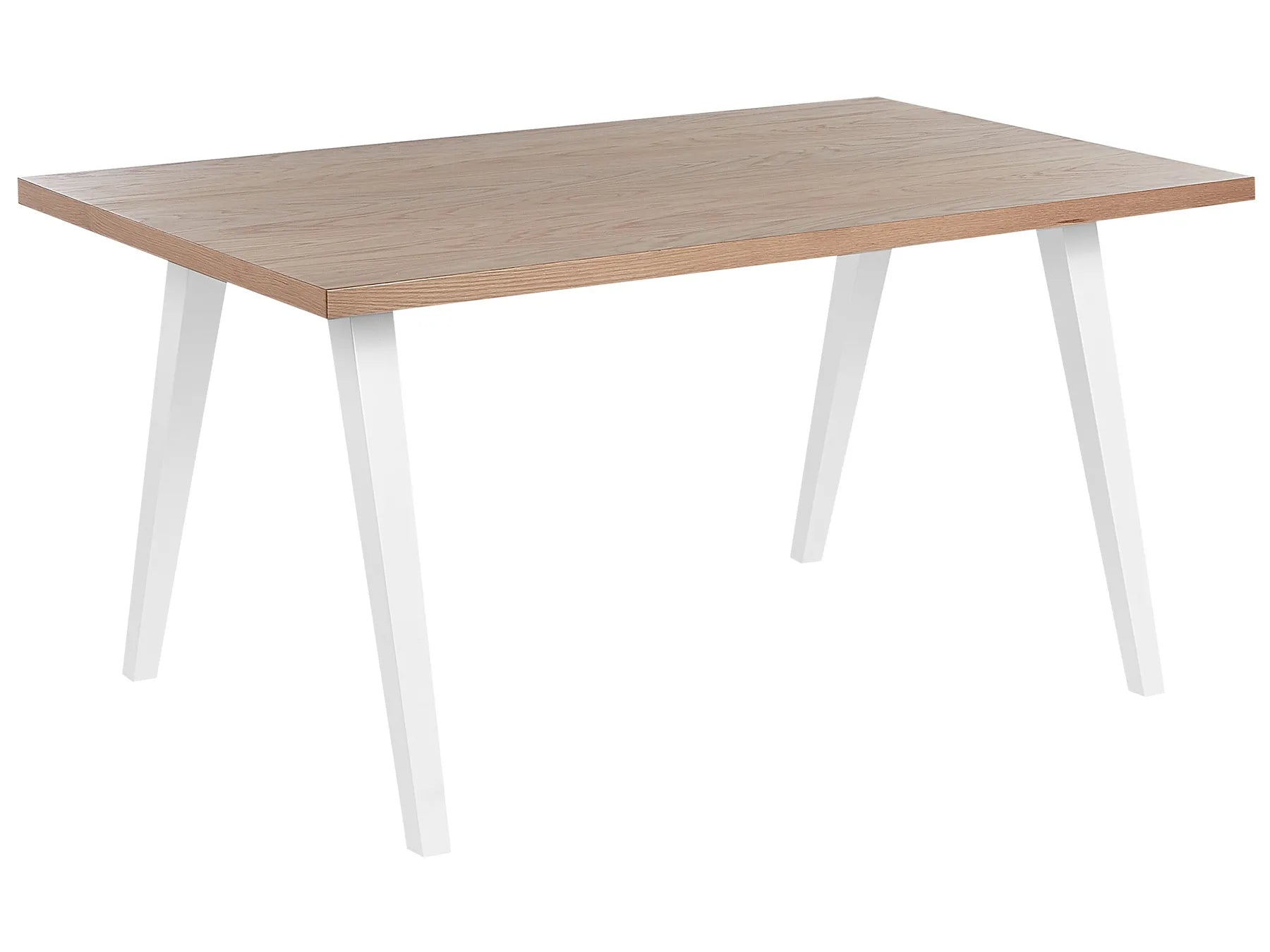 Dining Table LENISTER Brown/ White 150 cm 90 cm