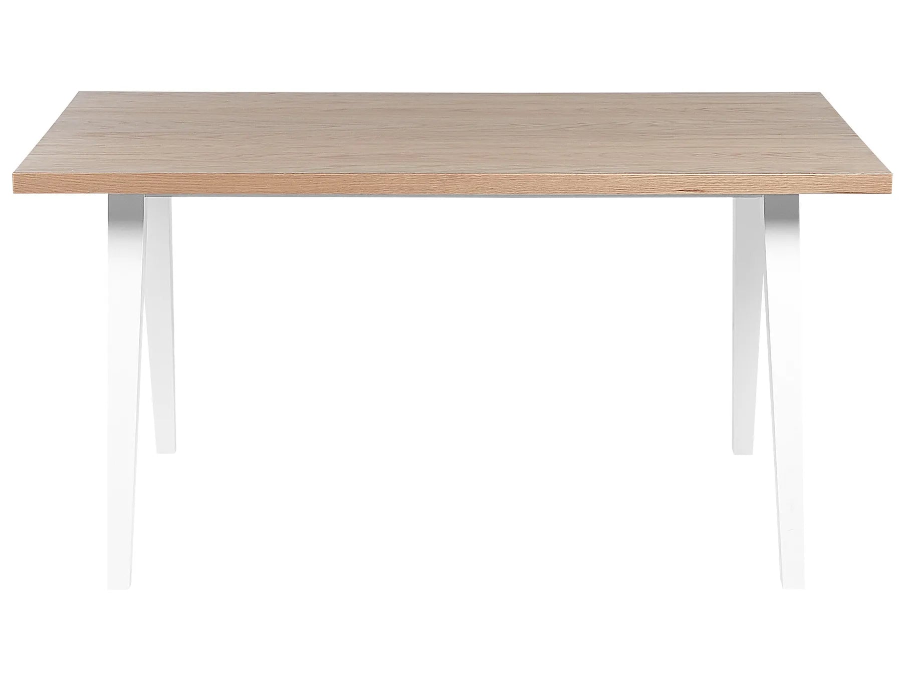 Dining Table Brown/ White 150 cm 90 cm