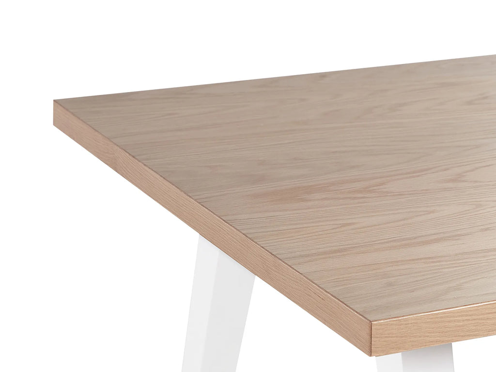 Dining Table Brown/ White 150 cm 90 cm