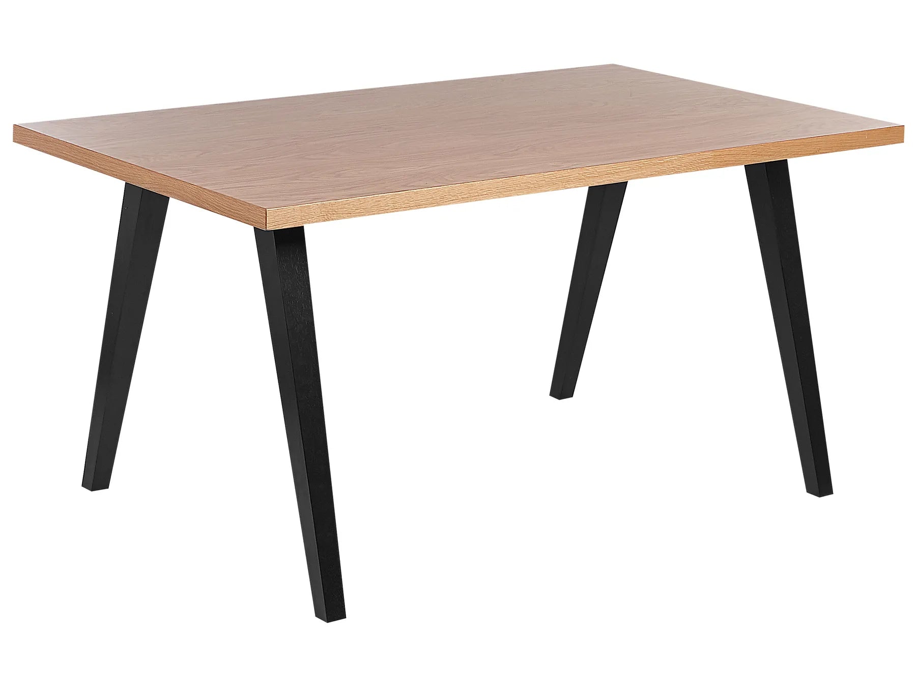 Dining Table Brown/ Black 150 cm 90 cm