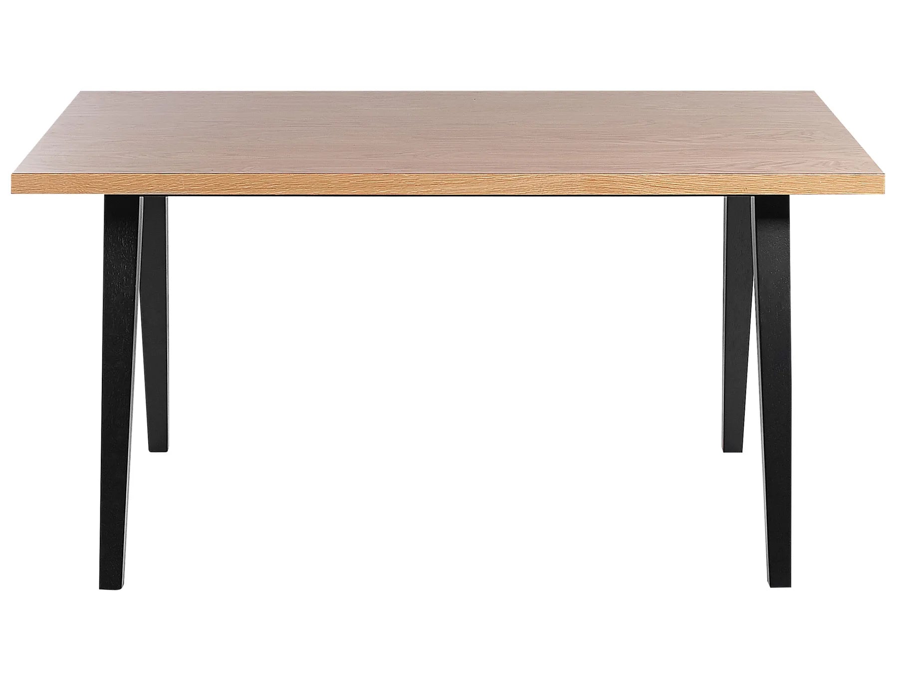 Dining Table LENISTER Brown/ Black 150 cm 90 cm