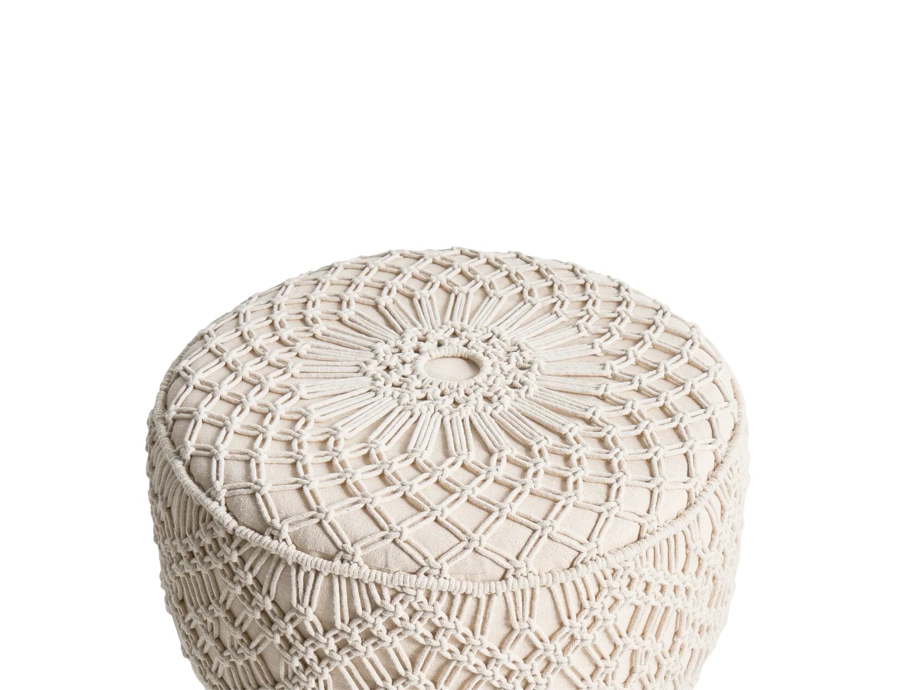 Footstool MANZAI Cotton Beige