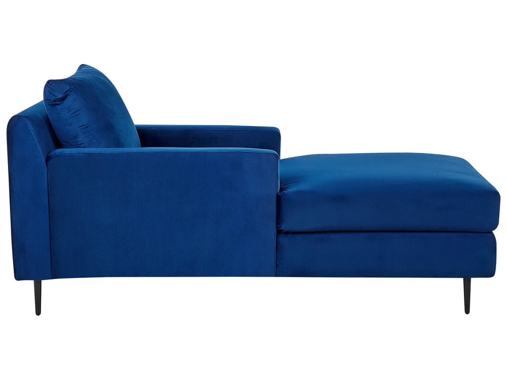 Chaise Longue GUERET Velvet Navy Blue