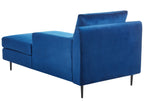 Chaise Longue GUERET Velvet Navy Blue
