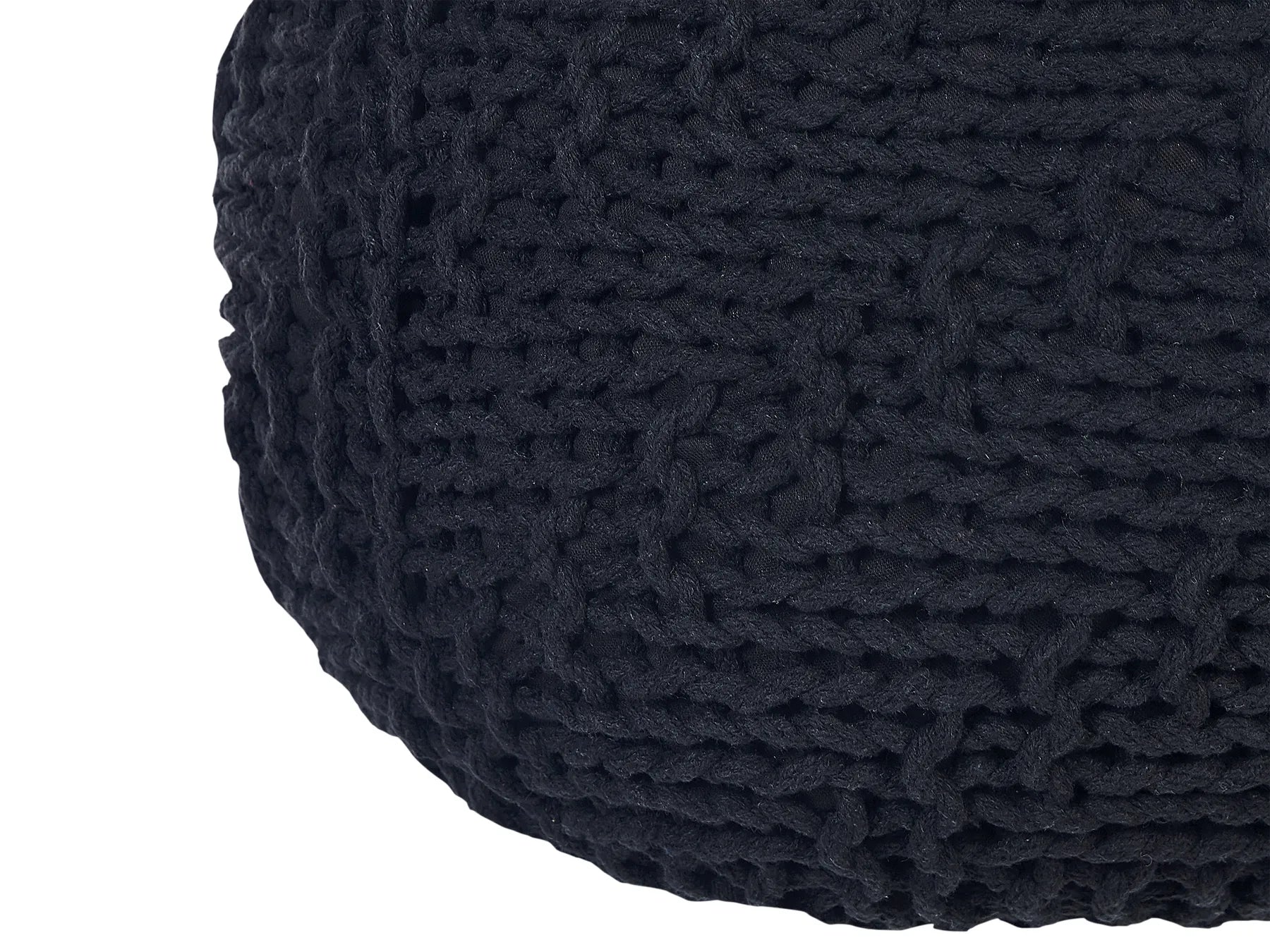 Pouffe PRIENE Cotton Black