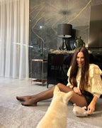 Side Table ALSEA Tempered Glass Copper