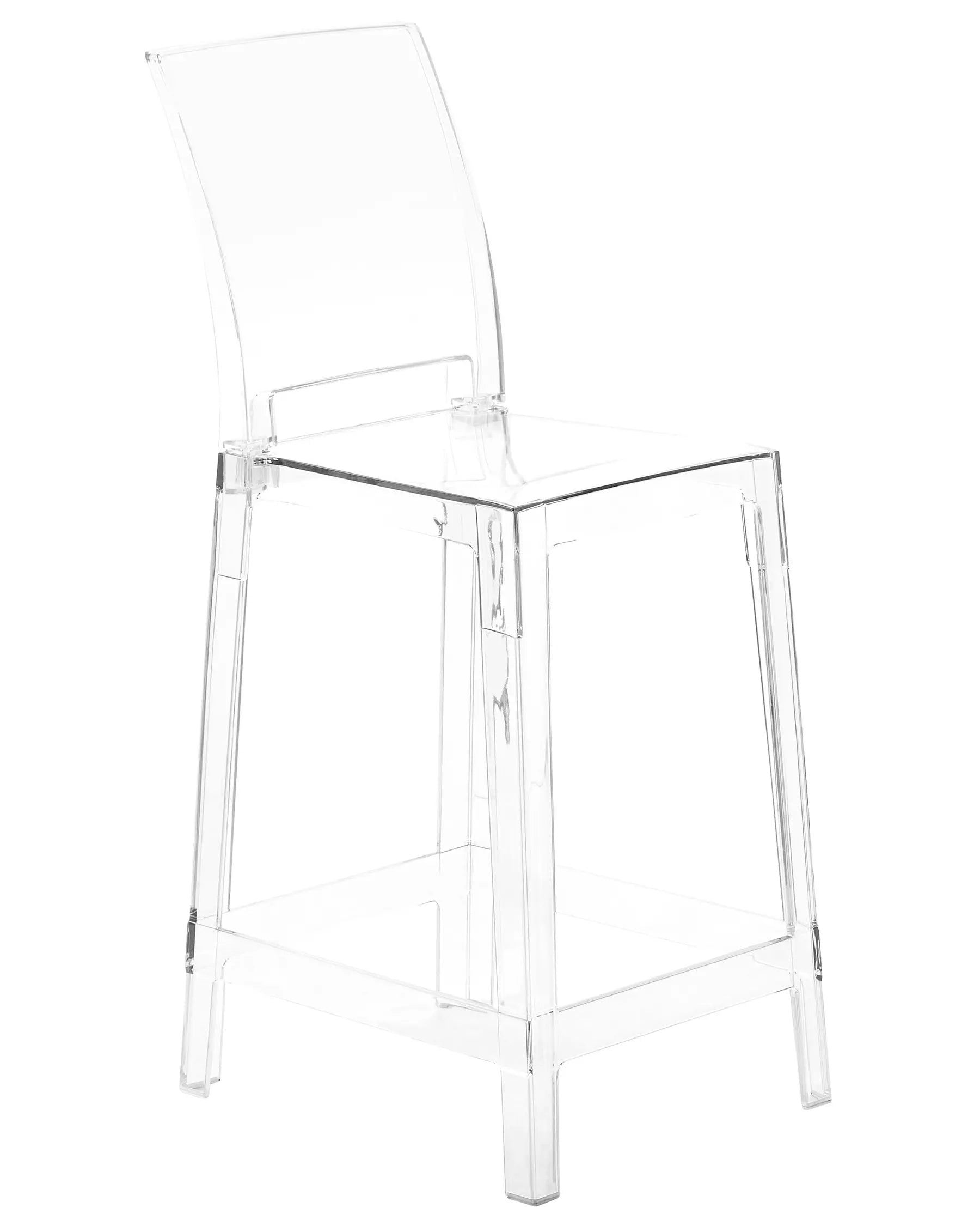 Set of 2 Bar Chairs WELLINGTON Transparent