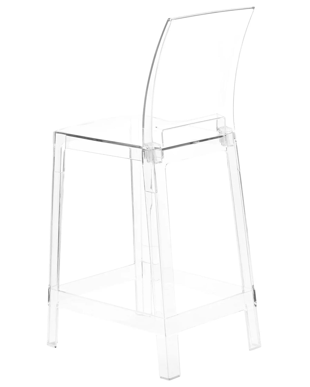 Set of 2 Bar Chairs WELLINGTON Transparent