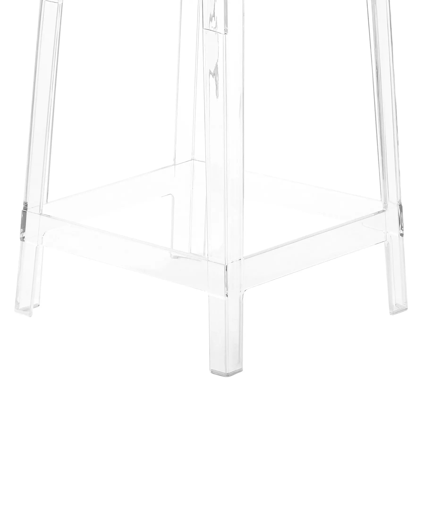 Set of 2 Bar Chairs WELLINGTON Transparent