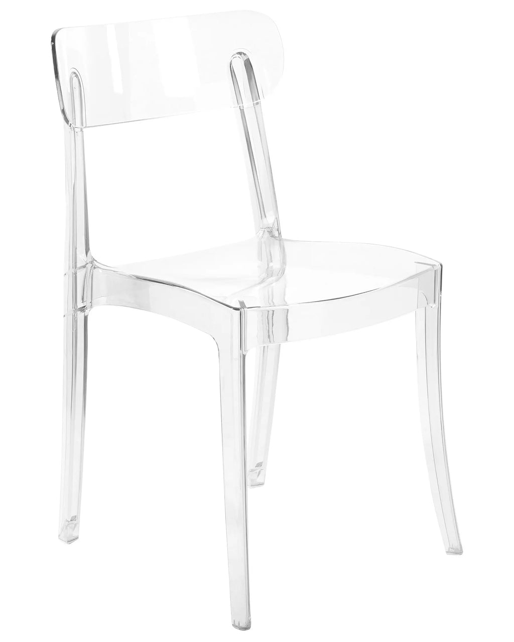 Set of 2 Dining Chairs COVINGTON Transparent
