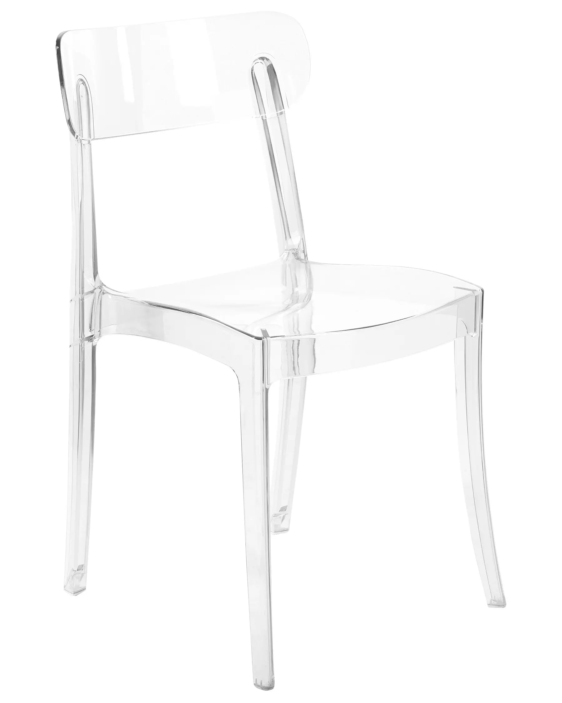 Set of 2 Dining Chairs COVINGTON Transparent