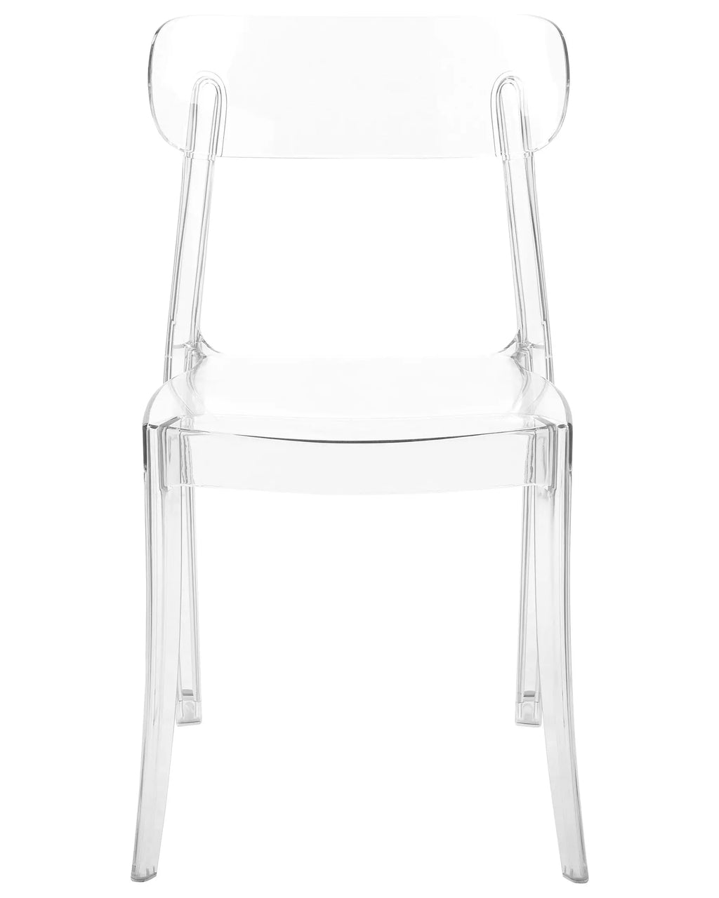 Set of 2 Dining Chairs COVINGTON Transparent