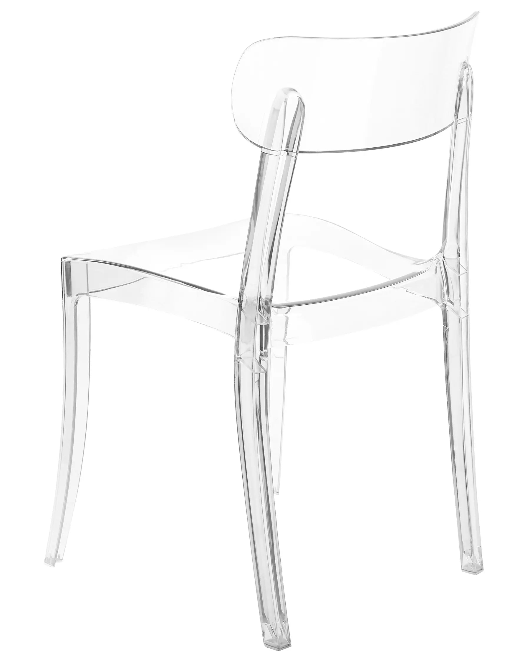 Set of 2 Dining Chairs COVINGTON Transparent