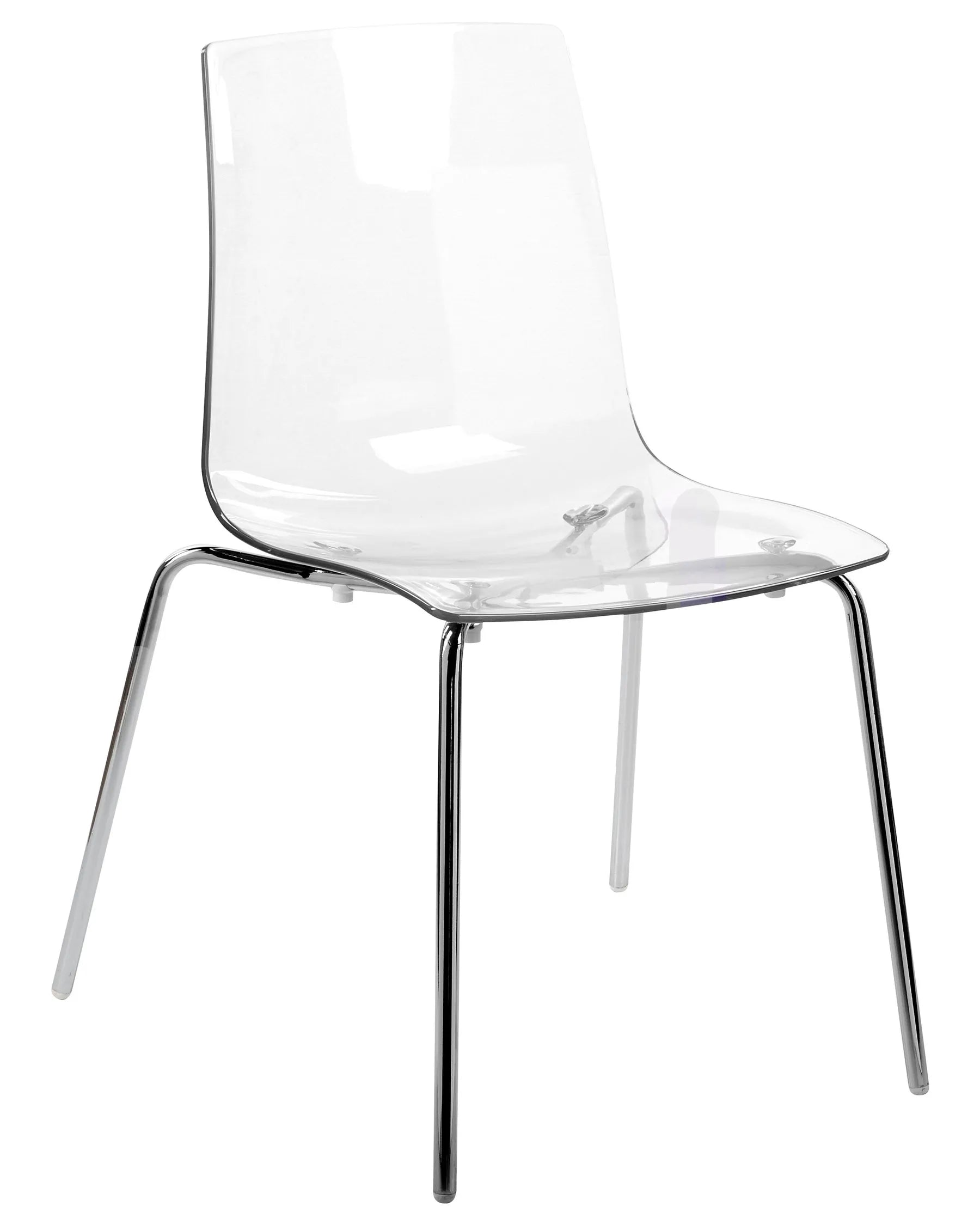 Set of 2 Dining Chairs SILERTON Transparent