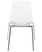 Set of 2 Dining Chairs SILERTON Transparent
