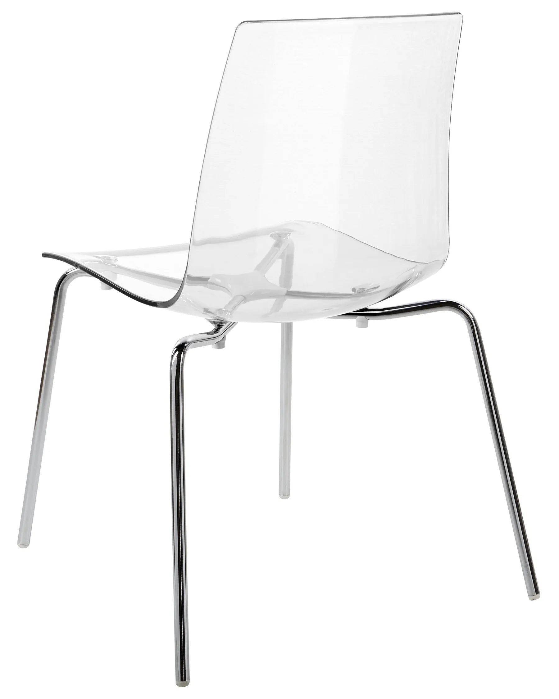 Set of 2 Dining Chairs SILERTON Transparent