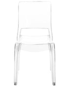 Set of 2 Dining Chairs WESTBRIDGE Transparent