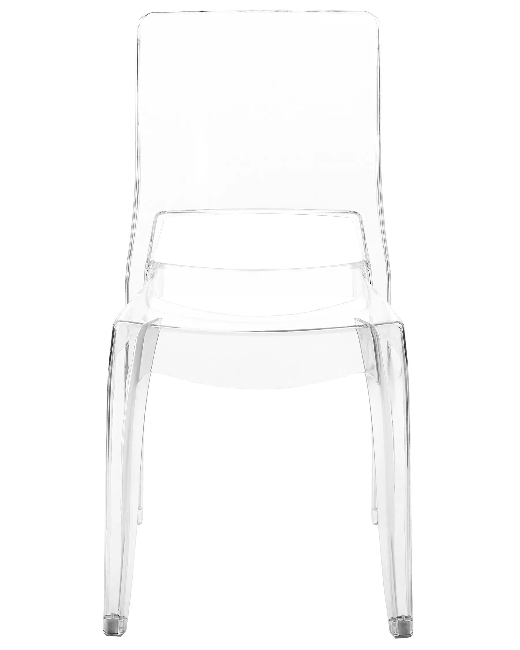 Set of 2 Dining Chairs WESTBRIDGE Transparent